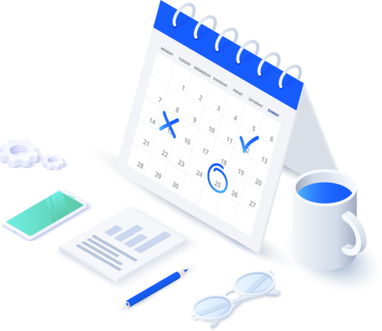 scheduling illustration