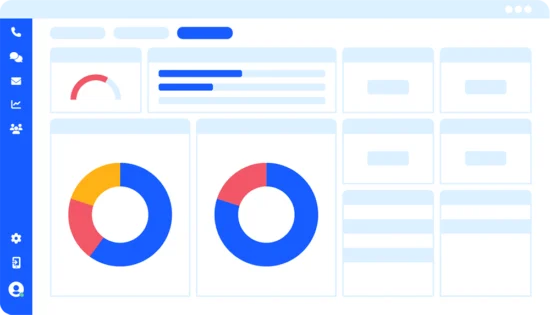 Omnichannel agent panel illustration