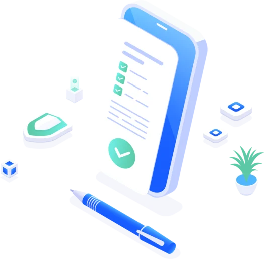 mobile application illustration