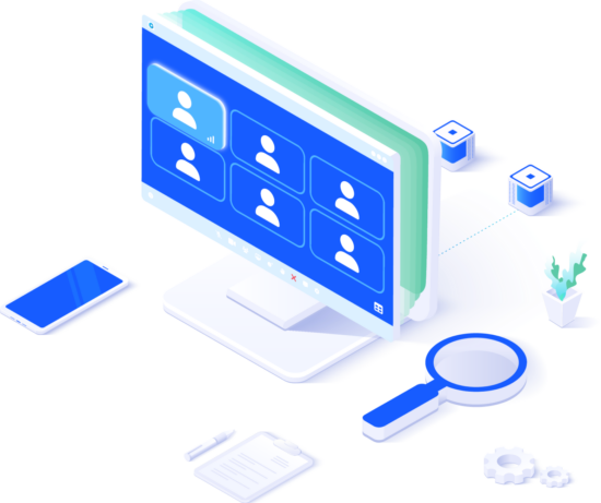 video conferencing in ucaas illustration