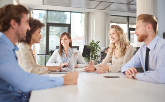 Business people having meeting.